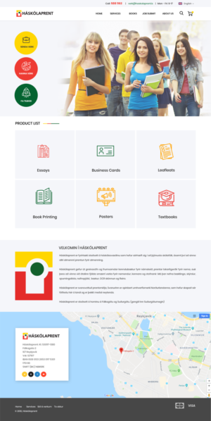 Diseño Web por designerkochi para Haskolaprent | Diseño: #19937403