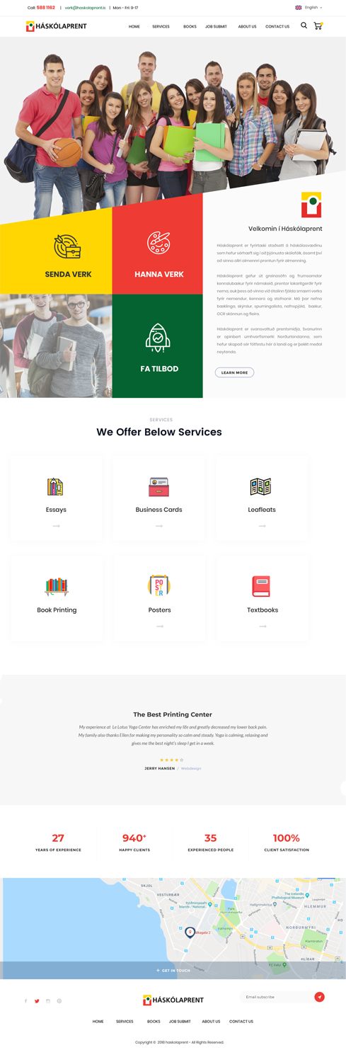 Web Design by designerkochi for Haskolaprent | Design #19946172