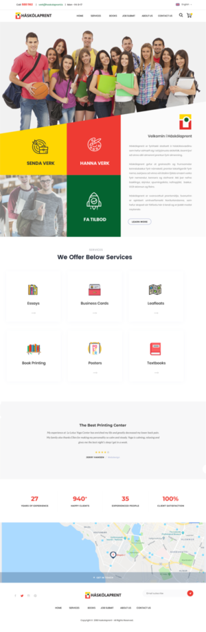 Diseño Web por designerkochi para Haskolaprent | Diseño: #19946172