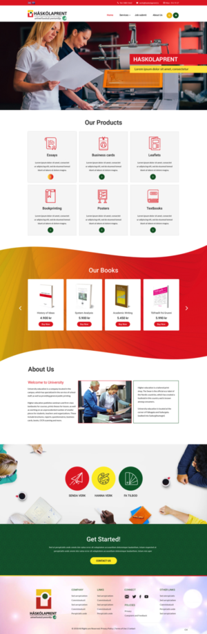 Diseño Web por pb para Haskolaprent | Diseño: #19930485