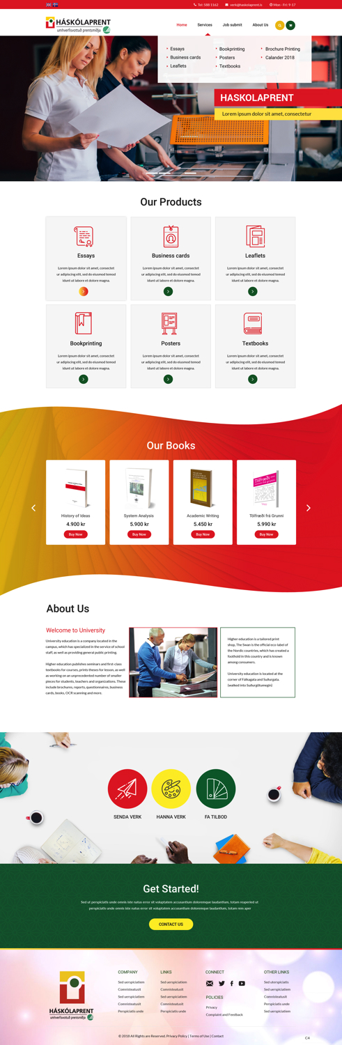 Web Design by pb for Haskolaprent | Design #19930487