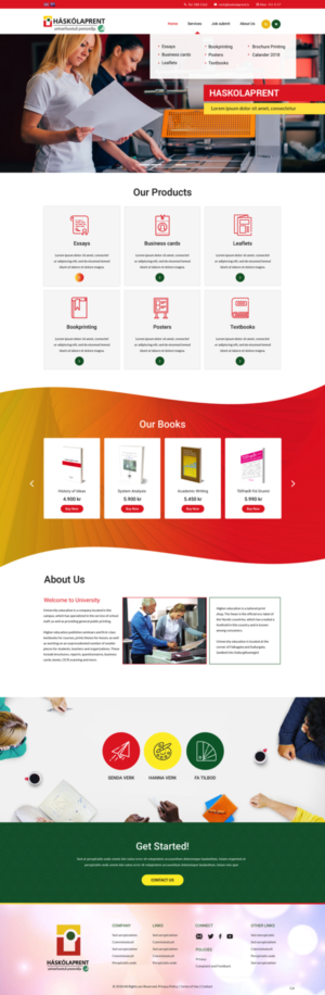Diseño Web por pb para Haskolaprent | Diseño: #19930487