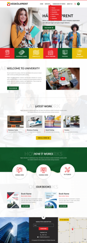 Diseño Web por pb para Haskolaprent | Diseño: #19930489