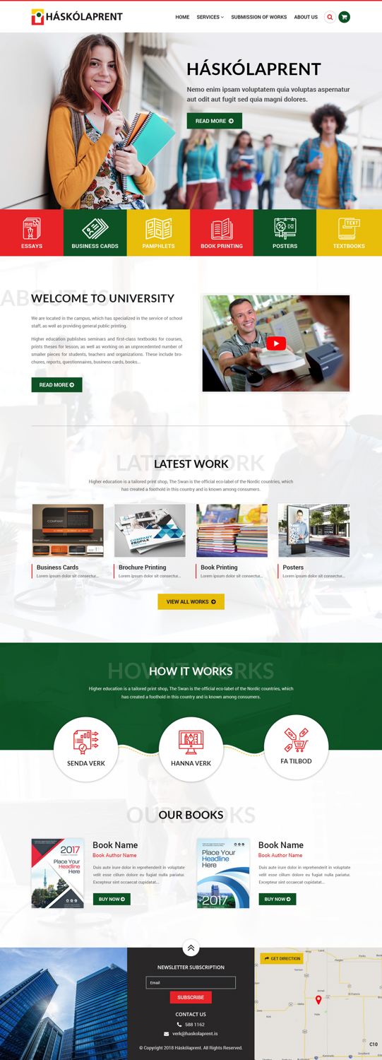 Web Design by pb for Haskolaprent | Design #19930493