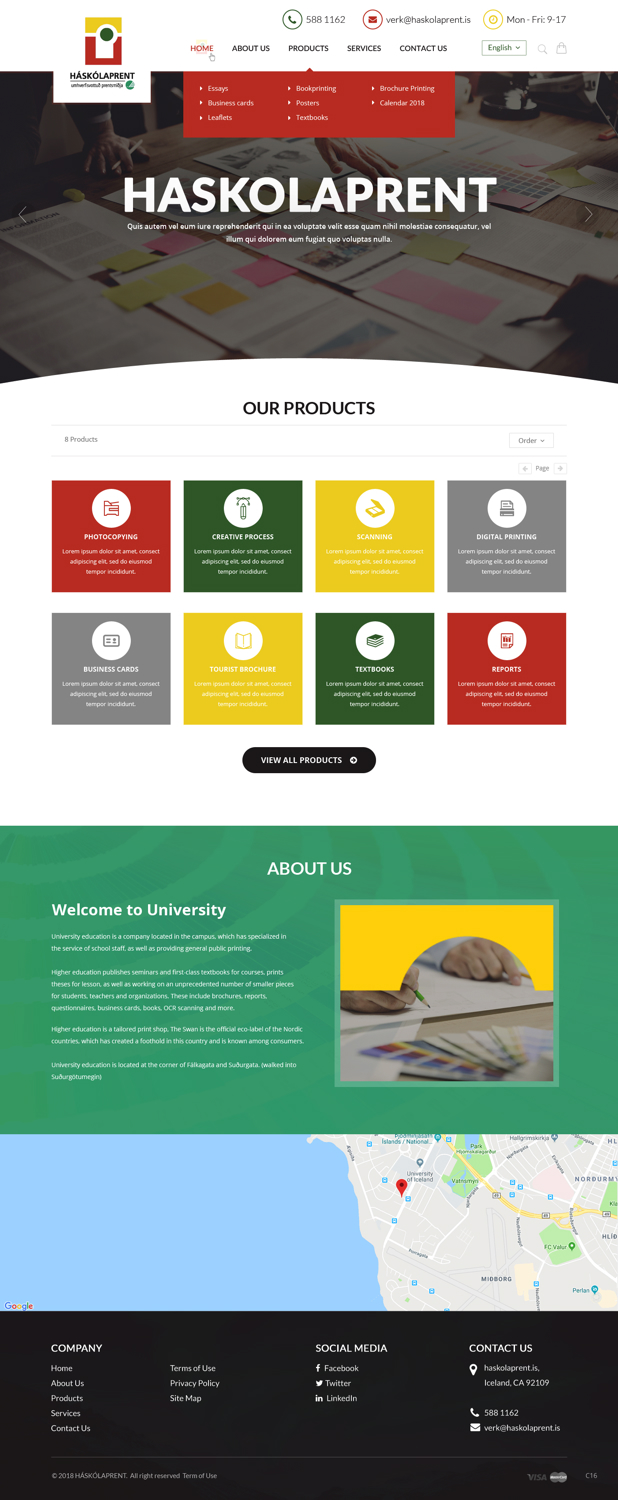Web Design par pb pour Haskolaprent | Design #19930502