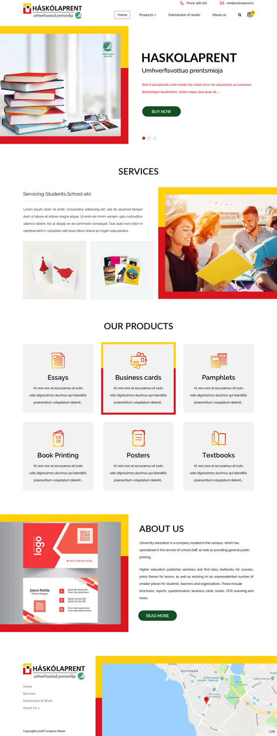 Web Design par pb pour Haskolaprent | Design #19930505