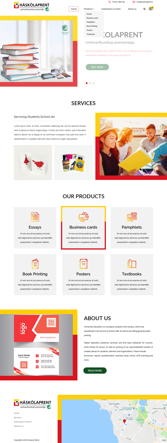 Web Design par pb pour Haskolaprent | Design #19930506
