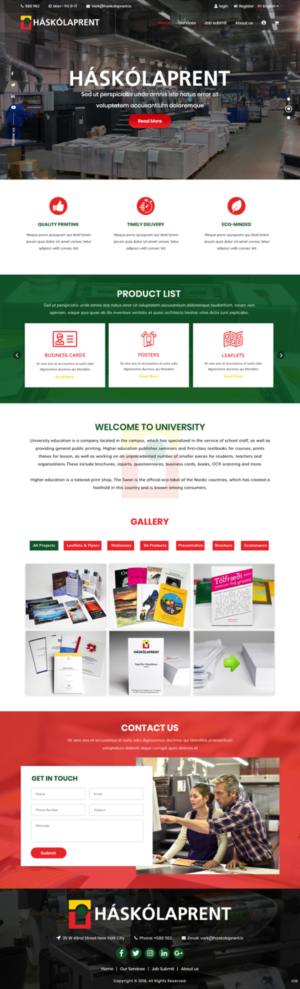 Diseño Web por pb para Haskolaprent | Diseño: #19930509