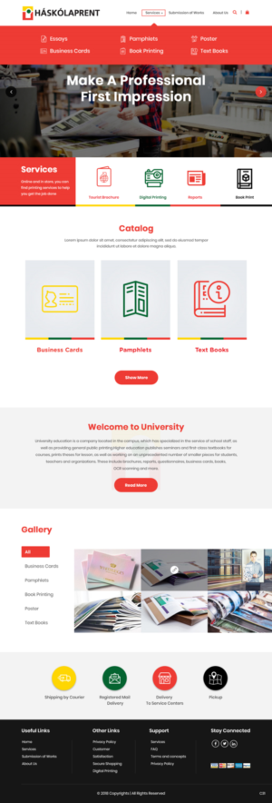 Diseño Web por pb para Haskolaprent | Diseño: #19930516
