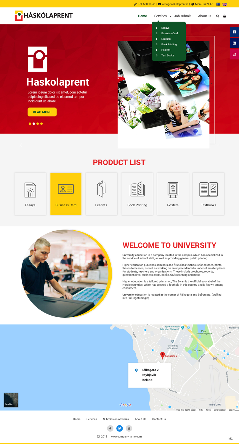 Web Design by pb for Haskolaprent | Design #19930517