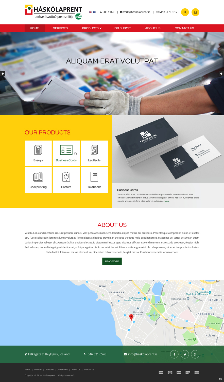Web Design par pb pour Haskolaprent | Design #19930519