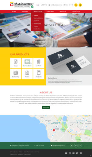 Diseño Web por pb para Haskolaprent | Diseño: #19930520