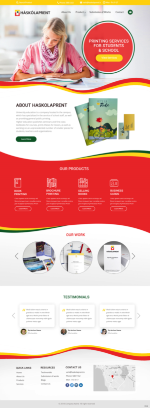 Diseño Web por pb para Haskolaprent | Diseño: #19930532