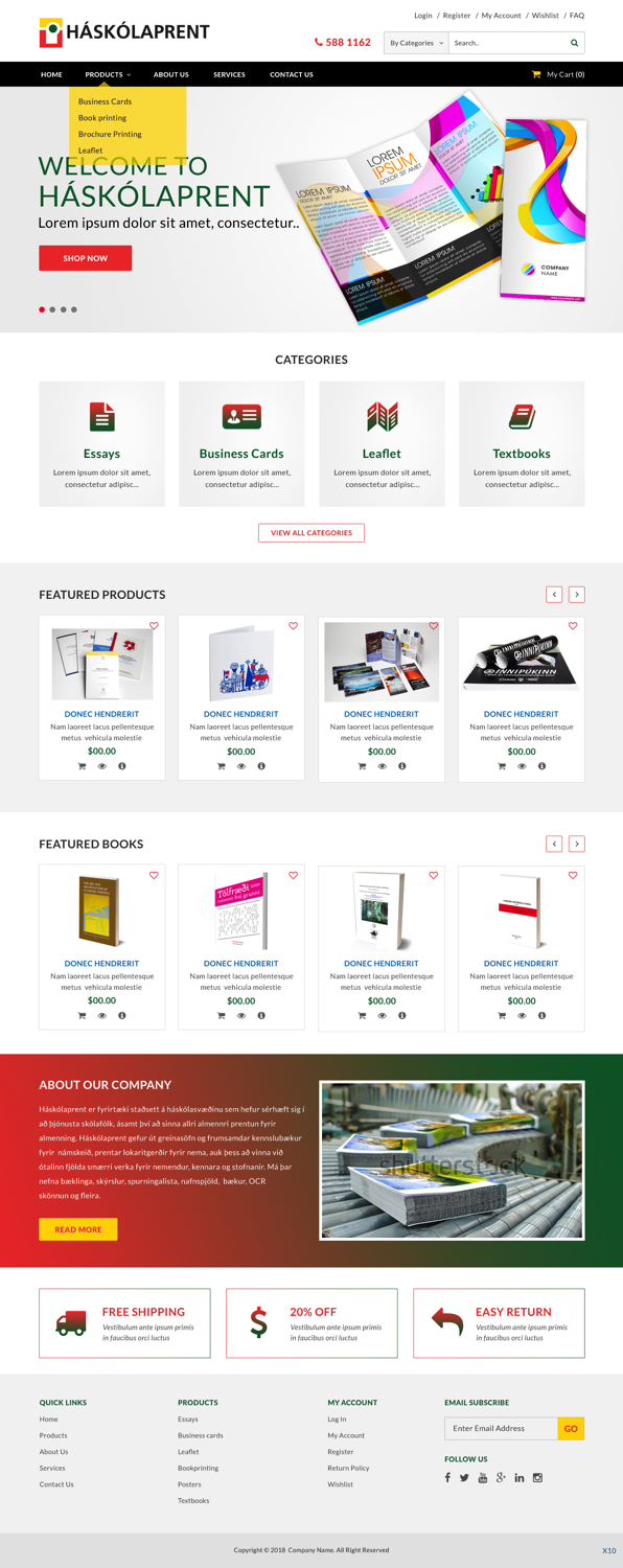 Web-Design von pb für Haskolaprent | Design #19930533