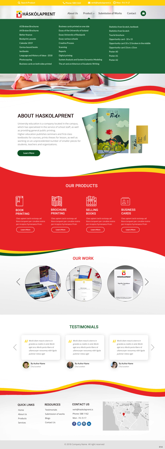 Web Design par pb pour Haskolaprent | Design #19930535