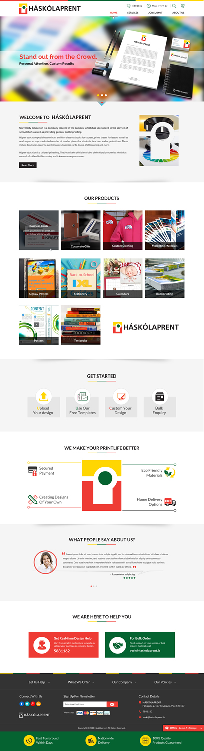 Web Design par Sbss pour Haskolaprent | Design #19928484