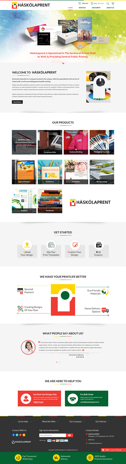 Web Design par Sbss pour Haskolaprent | Design #19928485