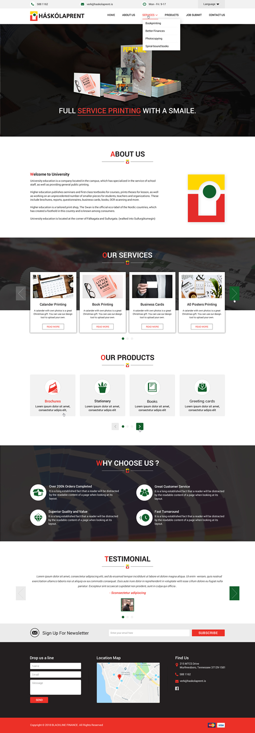 Diseño Web por Sbss para Haskolaprent | Diseño #19930229
