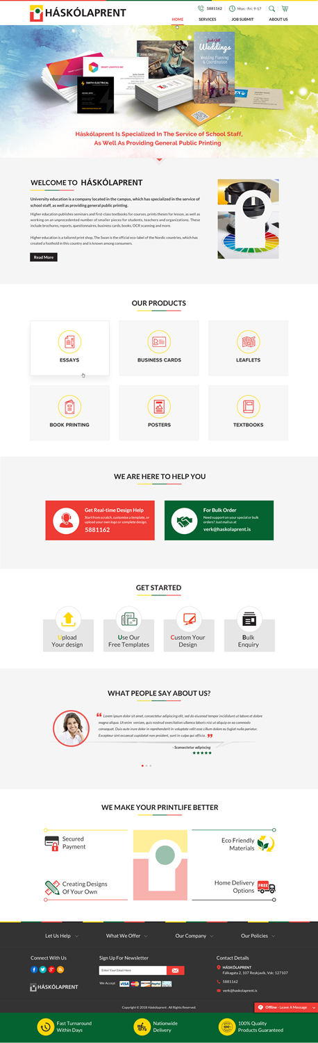 Web Design par Sbss pour Haskolaprent | Design #19944424