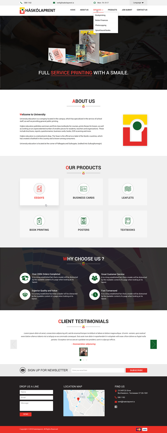 Web Design by Sbss for Haskolaprent | Design #19944425