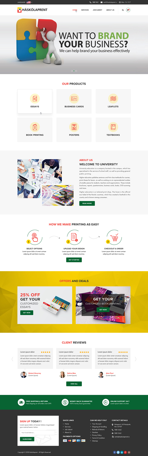 Diseño Web por Sbss para Haskolaprent | Diseño #19944429