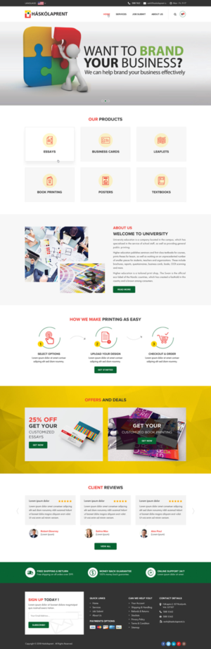 Diseño Web por Sbss para Haskolaprent | Diseño: #19944429