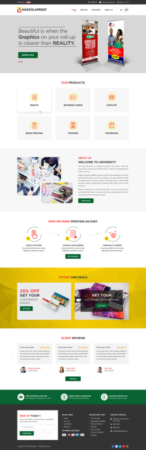 Diseño Web por Sbss para Haskolaprent | Diseño: #19944430