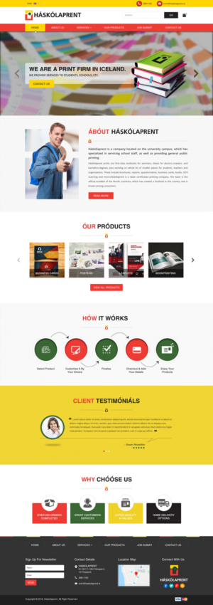 Redesign website for small print company | Web-Design von Sbss