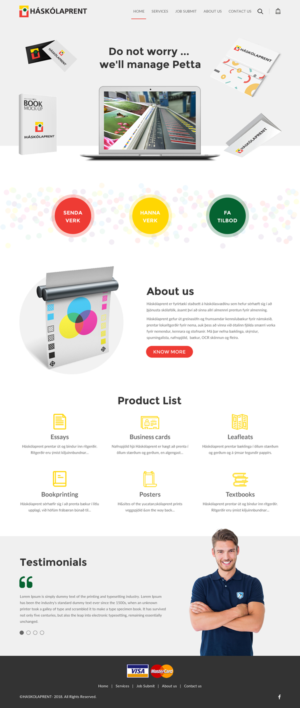 Diseño Web por rightway para Haskolaprent | Diseño: #19948151