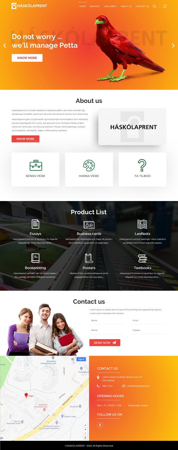 Diseño Web por rightway para Haskolaprent | Diseño: #19948153