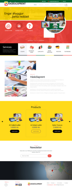 Diseño Web por rightway para Haskolaprent | Diseño: #19948154