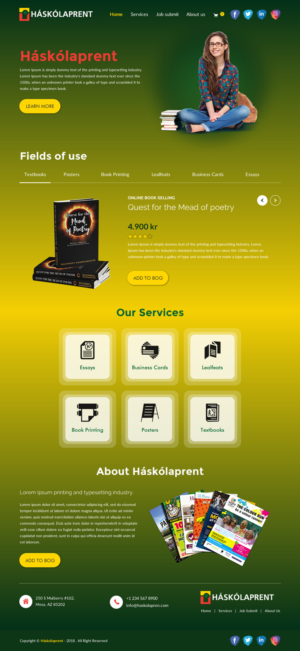 Diseño Web por rightway para Haskolaprent | Diseño: #19948158