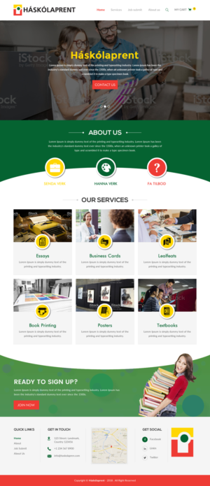 Diseño Web por rightway para Haskolaprent | Diseño: #19948161