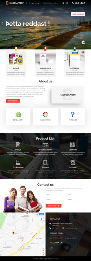 Diseño Web por rightway para Haskolaprent | Diseño: #20425522