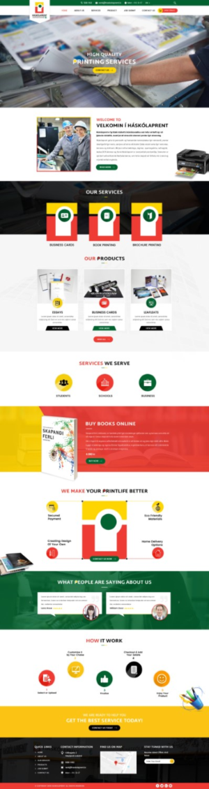 Redesign website for small print company | Web-Design von Reimagine