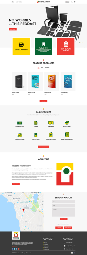 Web-Design von bdesigner9 für Haskolaprent | Design #19929190