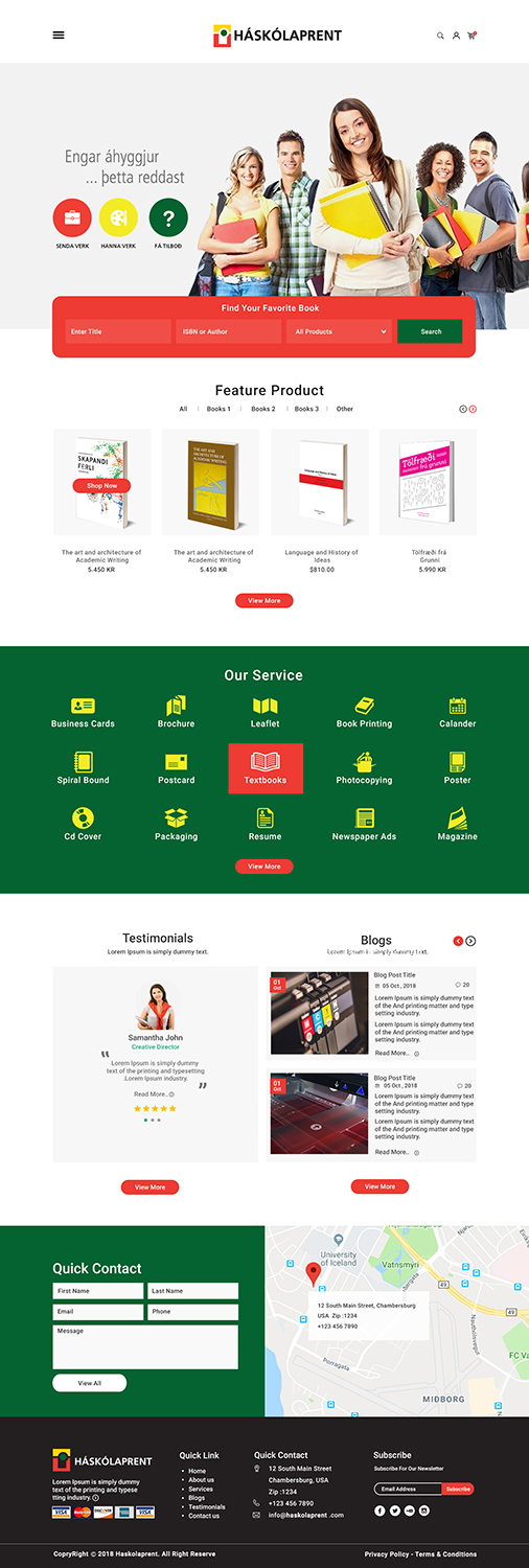 Diseño Web por bdesigner9 para Haskolaprent | Diseño #19929273