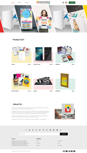 Diseño Web por PiXthemes para Haskolaprent | Diseño: #19929223