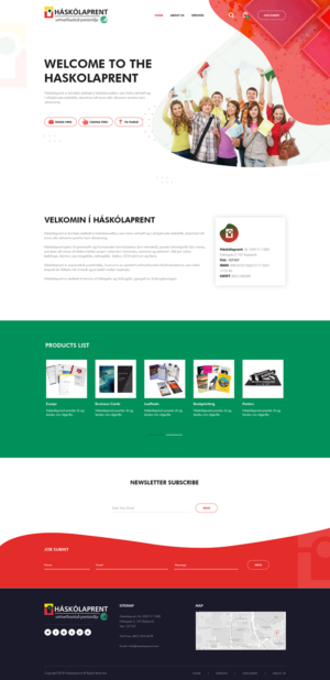 Diseño Web por PiXthemes para Haskolaprent | Diseño: #19956143