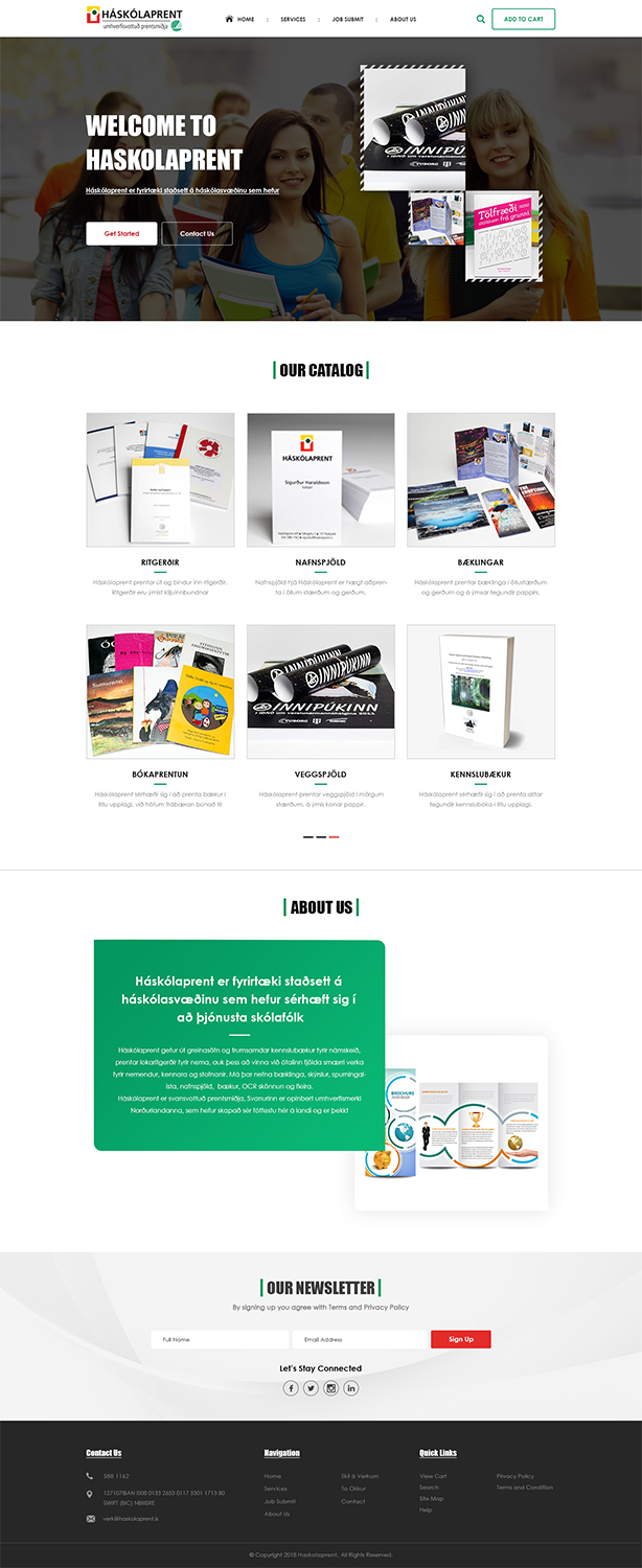 Web Design by PiXthemes for Haskolaprent | Design #19956715