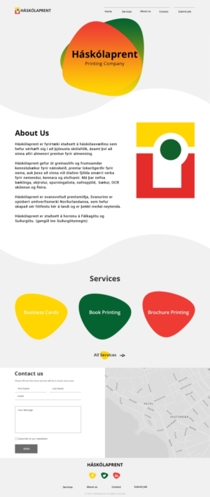 Diseño Web por Dina Web para Haskolaprent | Diseño: #19936899