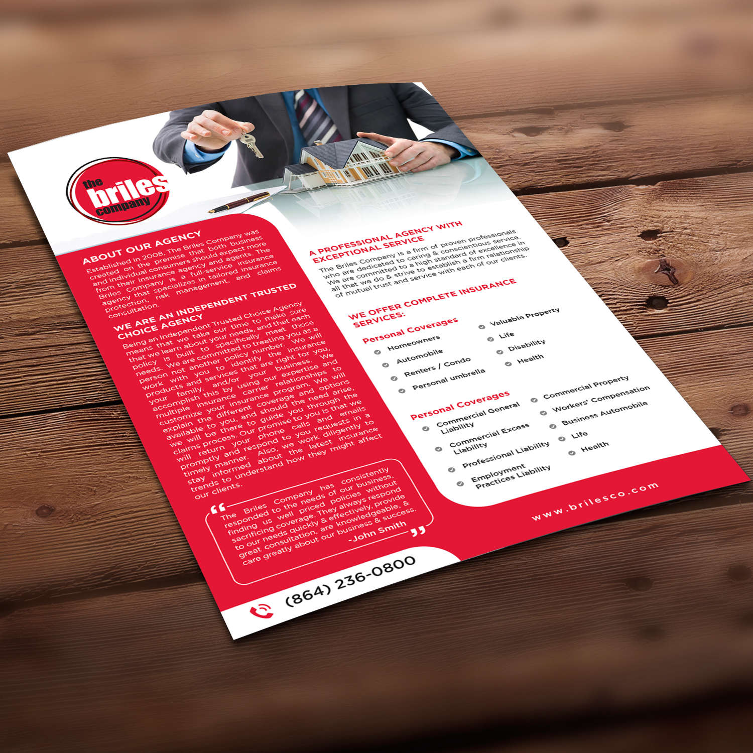 Design de Flyer par debdesign pour The Briles Company | Design #19956408