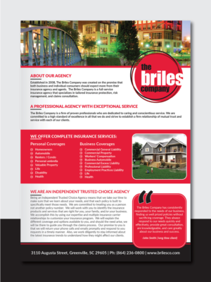 Flyer Design by Deziners Zone for The Briles Company | Design: #19952164