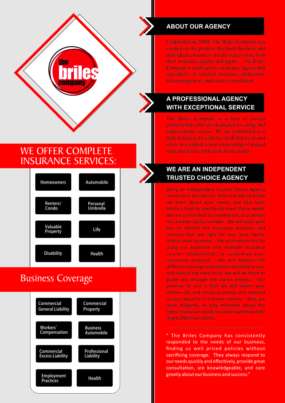 Flyer-Design von Xclusive Designers für The Briles Company | Design #19974956