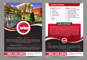 Diseño de Flyer por SAI DESIGNS para The Briles Company | Diseño #19969741