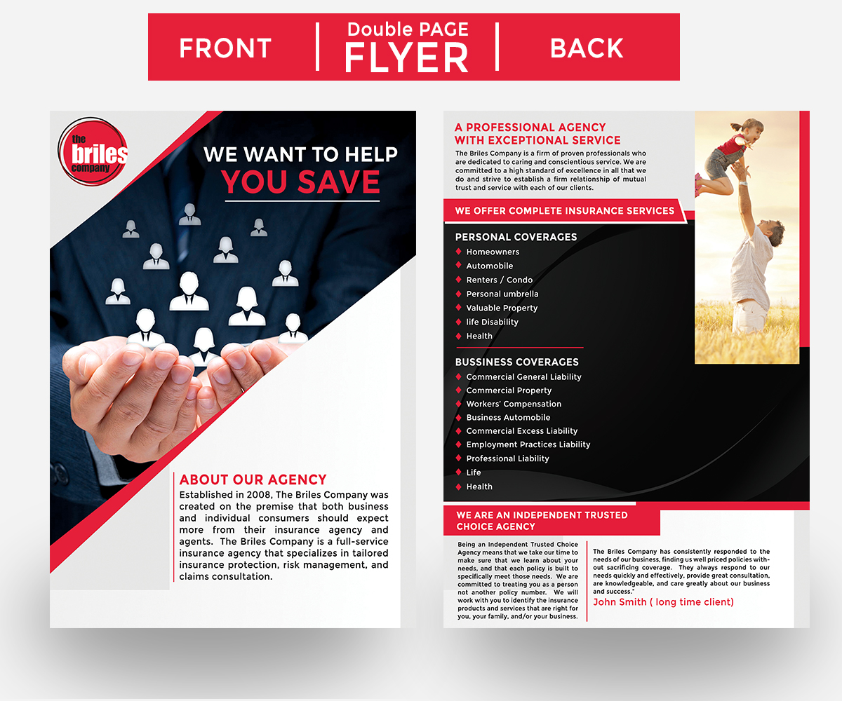 Flyer Design by Saadia.Vawda1980 for The Briles Company | Design #19963049