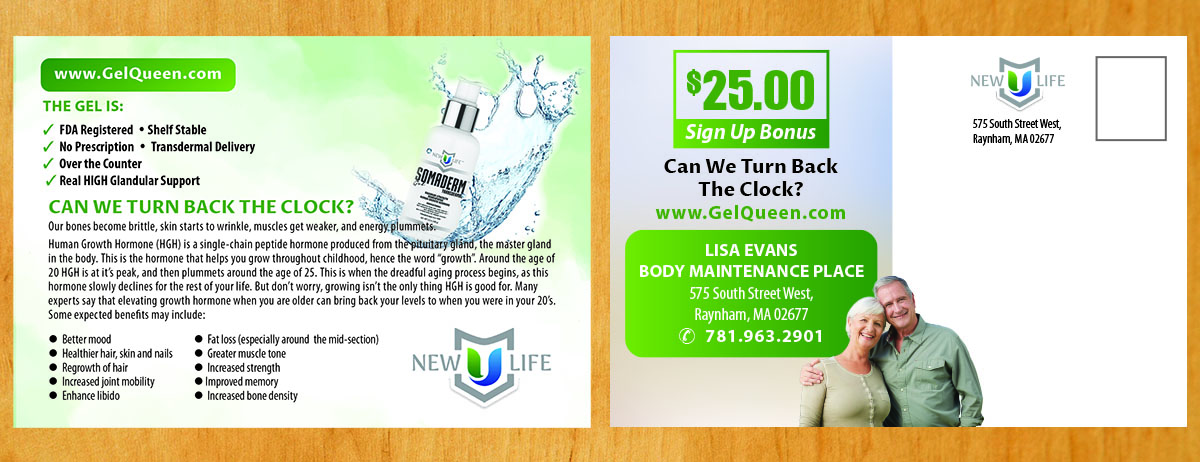 Design de Carte Postale par Venus L. Penaflor pour The Body Maintenance Place | Design #19940539