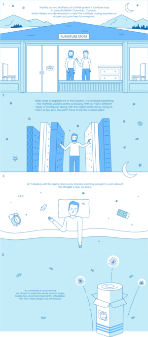 Illustration Design by BrandShip™ for Matty Sleeps Inc.  | Design: #20252653
