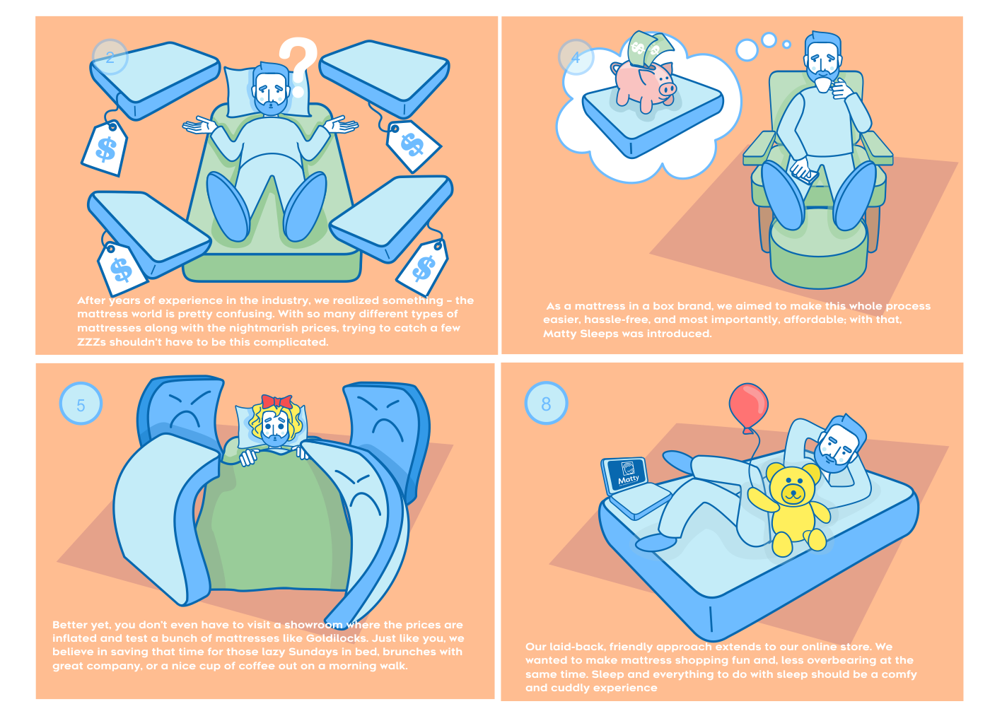 Illustration Design by cornel888 for Matty Sleeps Inc.  | Design #20097159