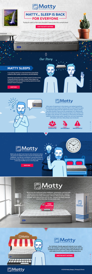 Illustration Design by SAI DESIGNS for Matty Sleeps Inc.  | Design: #19980506